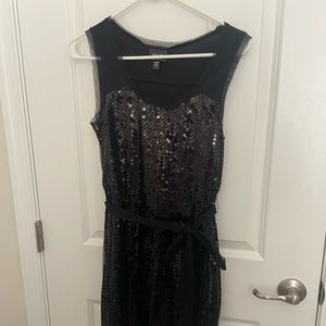 Nicole Black Sequins Dress
